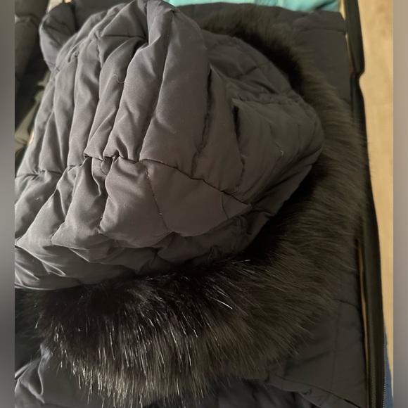 Zara Basic Outerwear Jacket with Fur hood, S - Picture 10 of 10